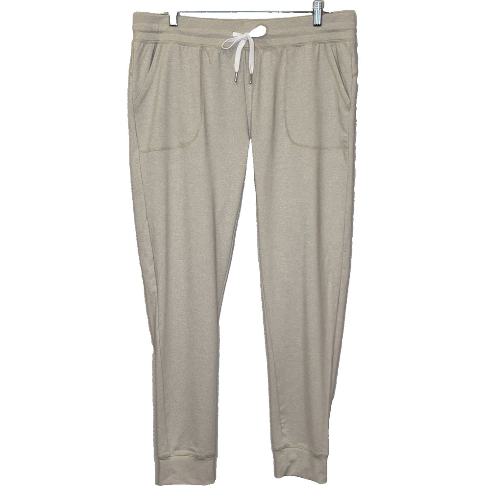 Zyia Active Oatmeal Cozy Jogger Sweatpants Womens XXL Elastic Waist Pockets NEW‎